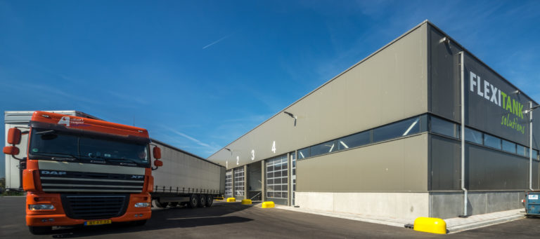 nieuwbouw bedrijfspand Flexitank
