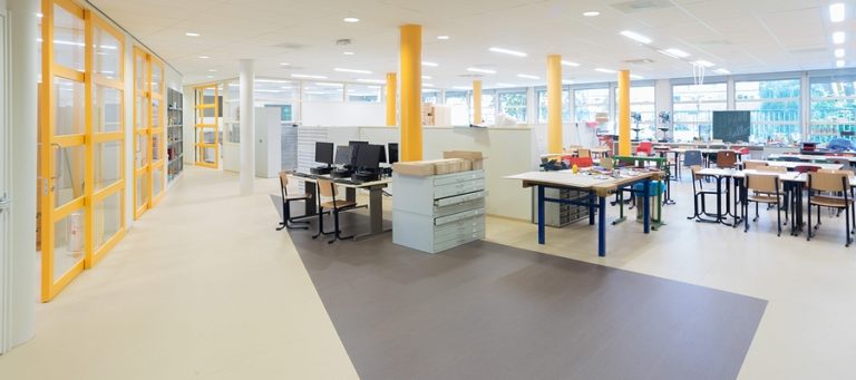 Nieuwe indeling praktijklokalen Saenredam College